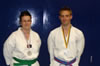 Lutterworth Tae Kwon-Do’s most senior grades, Catharine Berry and Duncan Taylor.